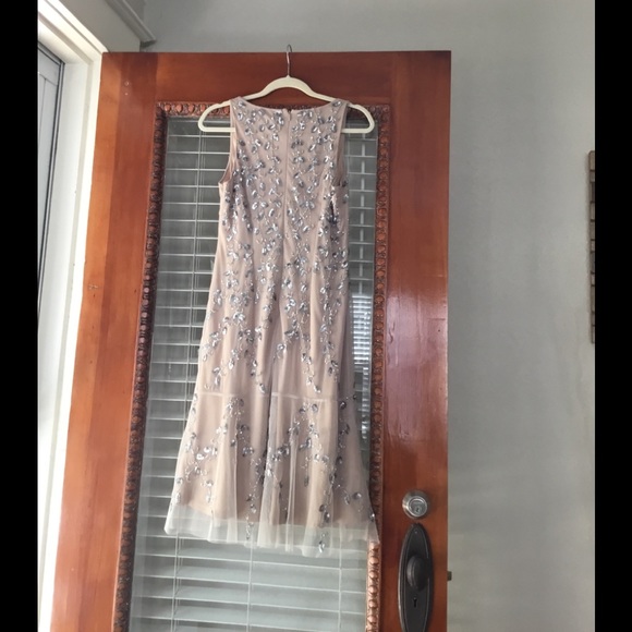 Cocktail Dress Adrianna Papel 4 Holiday parties! Deep V. Flattering fit! - Picture 2 of 3